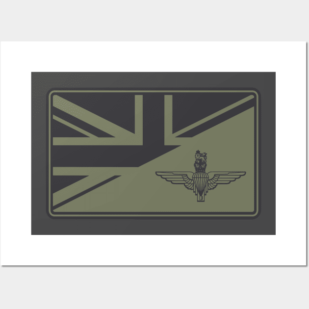 Parachute Regiment Union Jack Patch (subdued) Wall Art by TCP